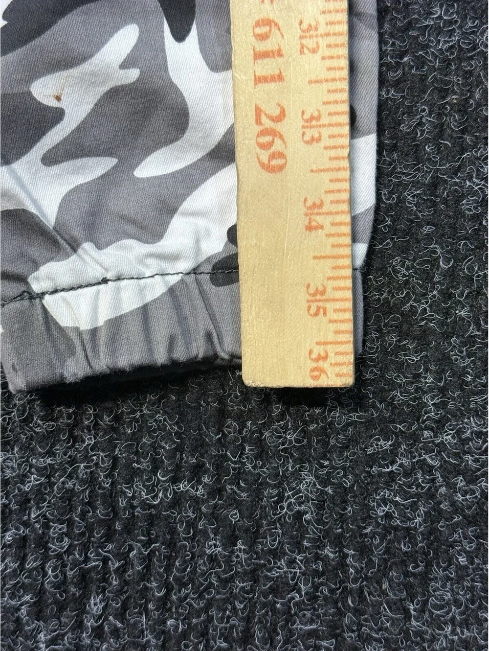 V.I.P. Girls Gray Camo Cargo Jogger Pants Size 7/8 Adjustable Waist